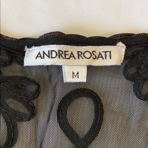ANDREA Rosati M Sheer Tank Top Ribbon Detail. - Picture 3 of 4